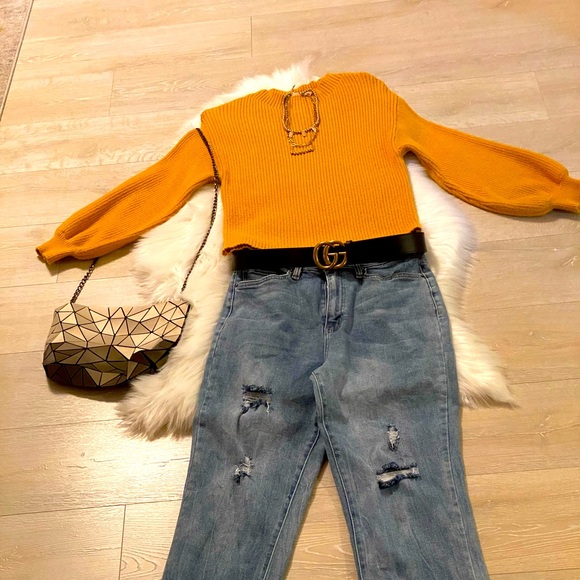 Gibson-latimer yellow sweater Size:S - Picture 1 of 3